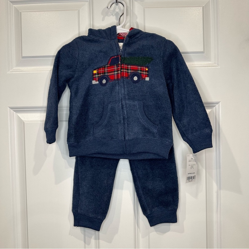 Carters Fleece‎ Truck Set Size 18 Months NWT